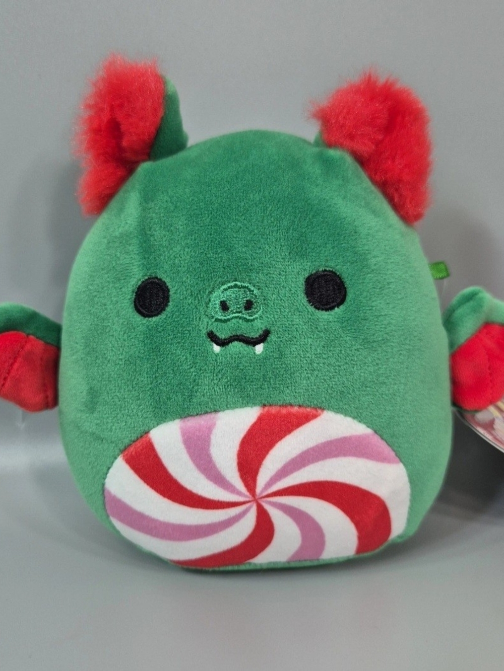 Squishmallows 5" Plush Green Christmas Bat Peppermint Ricardo NWT